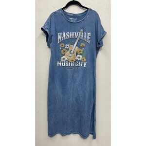 Hrt & Luv T-Shirt Dress Small Nashville Music City Cowboy Rodeo USA Country
